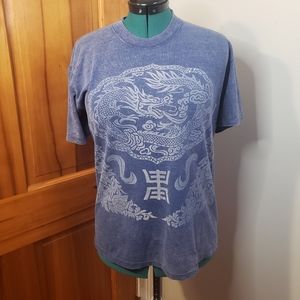 Vintage Stone Unisex Adult Dragon Graphic Tee